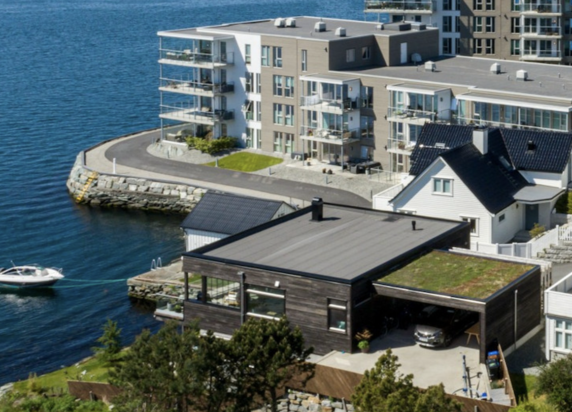 Bilde av funkishus bygget av Berge Hus i Haugesund